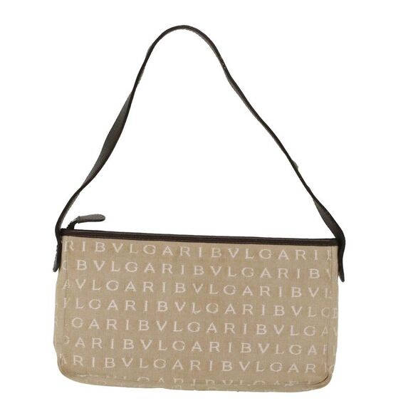 Bulgari Beige Canvas Shoulder Bag (Pre-Owned) - Picture 2 of 16